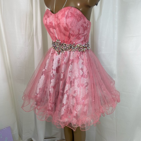 ALYCE Paris sweetheart Jeweled Mini Dress 6 - Picture 10 of 15